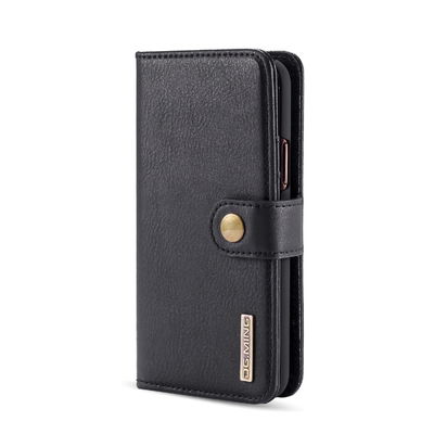 Cas multifonctionnel de téléphone portable de portefeuille de cas en cuir sans couture de téléphone antichoc