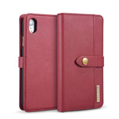 Style moderne inoffensif en cuir véritable de luxe de caisse de portefeuille d'ODM Iphone