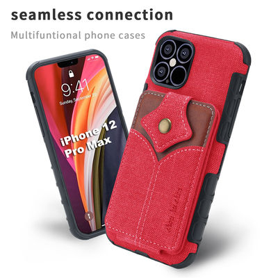 Cas en cuir d'Iphone de téléphone de cas de portefeuille de cas en cuir en cuir de téléphone