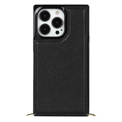 Luxe insalissable en cuir véritable sans couture de cas protecteurs d'Iphone
