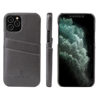 Caisse exquise de luxe de portefeuille Iphone de caisse véritable de cuir d'OEM/ODM
