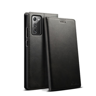 Caisse faite sur commande véritable personnalisée de téléphone de portefeuille de Samsung de cas antichoc insalissable