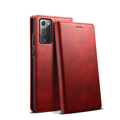Caisse faite sur commande véritable personnalisée de téléphone de portefeuille de Samsung de cas antichoc insalissable
