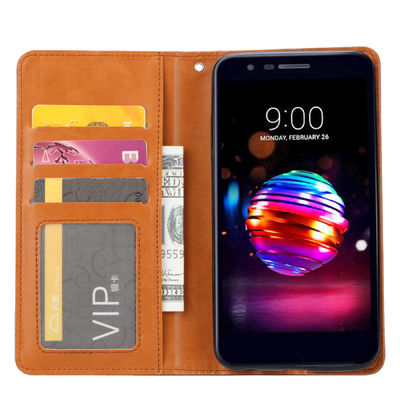 Le téléphone de pixel de Google de cuir d'OEM/ODM enferme la caisse personnalisée de téléphone de portefeuille