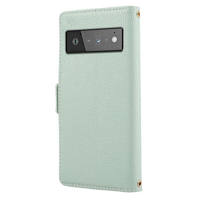 Les cas de téléphone de pixel de Tpu Google couvrent Flip Stand Leather Scratchproof