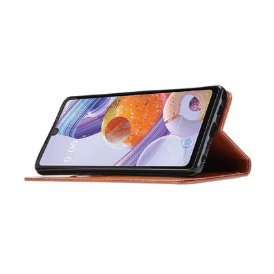 Le cas antichoc Tpu de téléphone portable d'atterrisseur garnissent en cuir l'OEM exquis adapté aux besoins du client