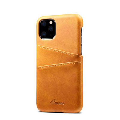 Prime exquise en cuir véritable de téléphone de caisse de caisse de portefeuille d'ODM Iphone