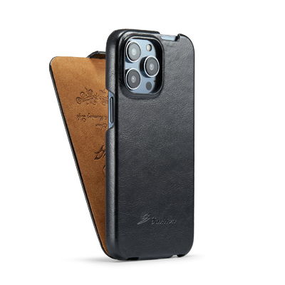 Cas magnétique en cuir véritable de luxe exquis d'OEM Iphone 14 de cas de téléphone