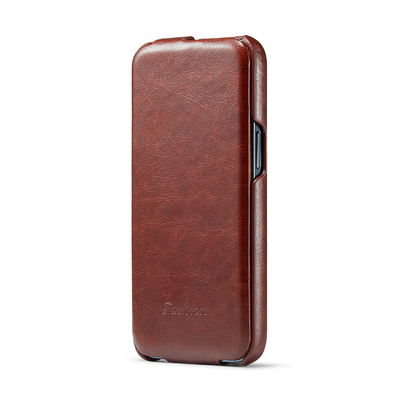 Cas magnétique en cuir véritable de luxe exquis d'OEM Iphone 14 de cas de téléphone