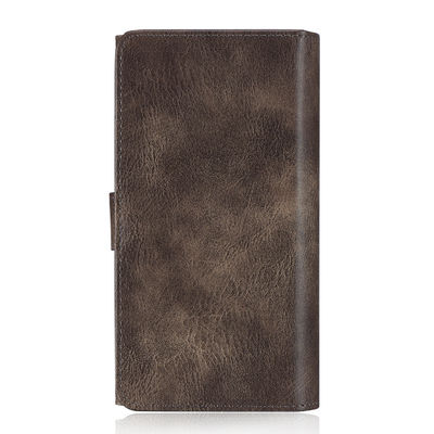 Cas en cuir antichoc Flip Card Holder Wallet insalissable de téléphone d'unité centrale