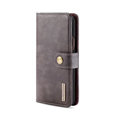 Cas multifonctionnel de téléphone portable de portefeuille de cas en cuir sans couture de téléphone antichoc