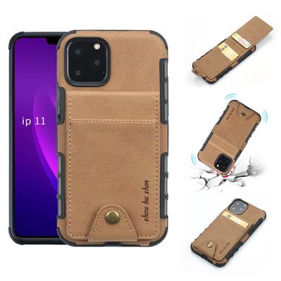 Cas Scratchproof Iphone 12 de téléphone de carte de crédit de fermoir d'OEM de cas magnétique de téléphone pro