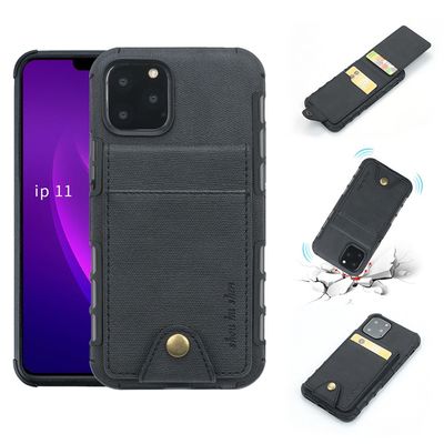 Cas Scratchproof Iphone 12 de téléphone de carte de crédit de fermoir d'OEM de cas magnétique de téléphone pro