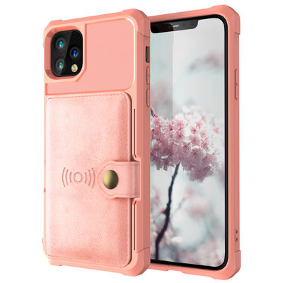 Porte-cartes antichoc de Magsafing de caisse en cuir de portefeuille de téléphone d'OEM pour Iphone 14