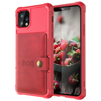 Porte-cartes antichoc de Magsafing de caisse en cuir de portefeuille de téléphone d'OEM pour Iphone 14
