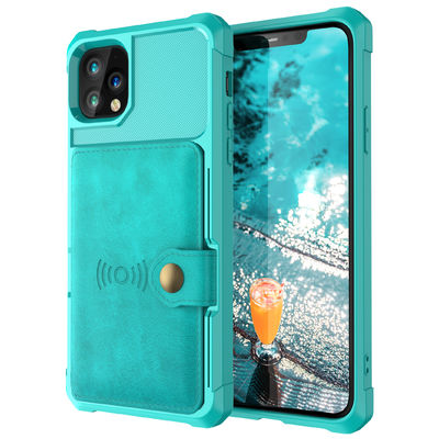 Porte-cartes antichoc de Magsafing de caisse en cuir de portefeuille de téléphone d'OEM pour Iphone 14