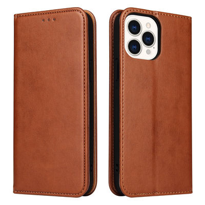 Les cas en cuir imperméables de téléphone ont personnalisé la caisse de portefeuille d'Iphone