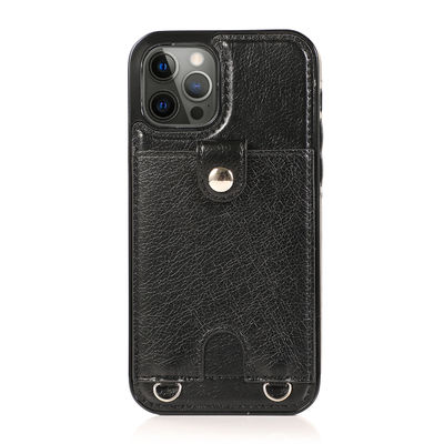 Caisse de luxe insalissable légère adaptée aux besoins du client de portefeuille d'Iphone de cas en cuir de téléphone