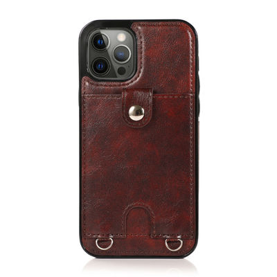Caisse de luxe insalissable légère adaptée aux besoins du client de portefeuille d'Iphone de cas en cuir de téléphone