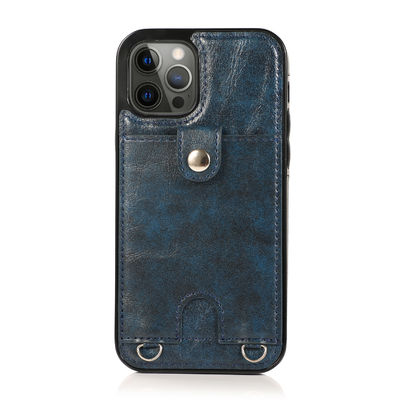 Caisse de luxe insalissable légère adaptée aux besoins du client de portefeuille d'Iphone de cas en cuir de téléphone