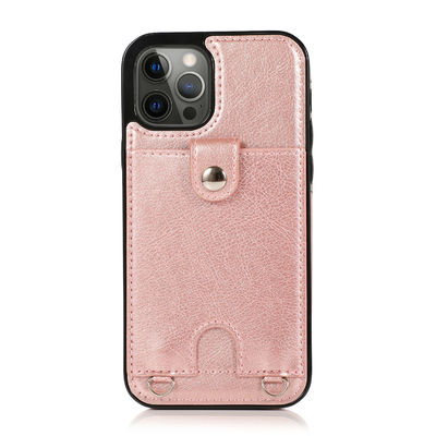 Caisse de luxe insalissable légère adaptée aux besoins du client de portefeuille d'Iphone de cas en cuir de téléphone