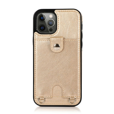 Caisse de luxe insalissable légère adaptée aux besoins du client de portefeuille d'Iphone de cas en cuir de téléphone