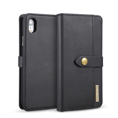 Style moderne inoffensif en cuir véritable de luxe de caisse de portefeuille d'ODM Iphone