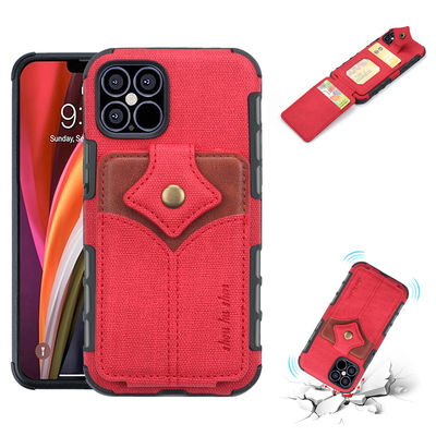 Cas en cuir d'Iphone de téléphone de cas de portefeuille de cas en cuir en cuir de téléphone