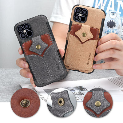 Cas en cuir d'Iphone de téléphone de cas de portefeuille de cas en cuir en cuir de téléphone