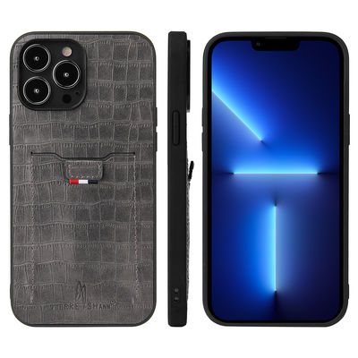 Le cas de téléphone de portefeuille a personnalisé le style moderne de cas en cuir de téléphone