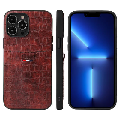 Le cas de téléphone de portefeuille a personnalisé le style moderne de cas en cuir de téléphone