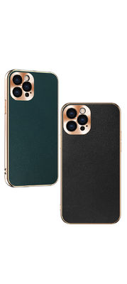 Caisse en cuir de luxe en cuir véritable de portefeuille d'Iphone de cas de téléphone
