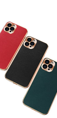 Caisse en cuir de luxe en cuir véritable de portefeuille d'Iphone de cas de téléphone