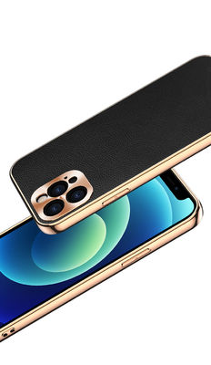 Caisse en cuir de luxe en cuir véritable de portefeuille d'Iphone de cas de téléphone
