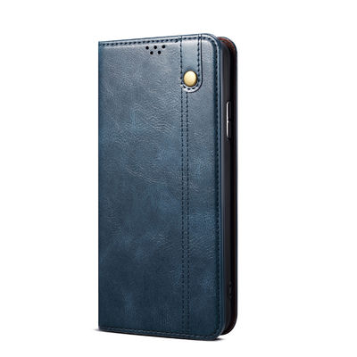 Cas de luxe insalissable en cuir véritable exquis de téléphone de portefeuille de cas d'Iphone