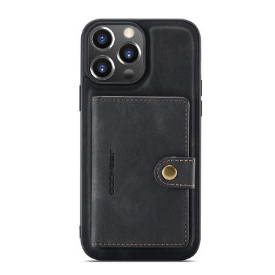 Cas imperméable antichoc de téléphone d'ODM de cas en cuir de luxe sans couture d'Iphone