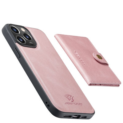 Cas imperméable antichoc de téléphone d'ODM de cas en cuir de luxe sans couture d'Iphone