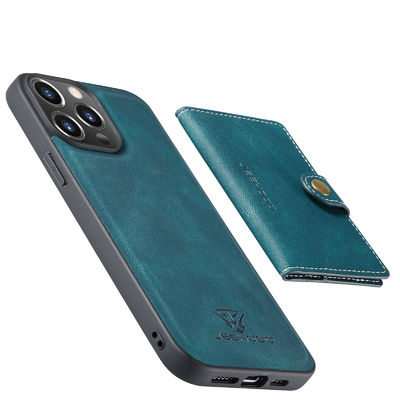 Cas imperméable antichoc de téléphone d'ODM de cas en cuir de luxe sans couture d'Iphone