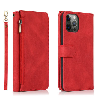 Style moderne véritable de luxe de cas en cuir d'Iphone de cas de téléphone de portefeuille