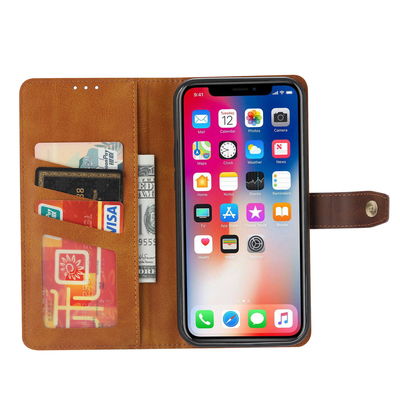 Cas protecteurs de téléphone de cas en cuir matériels de téléphone antichoc