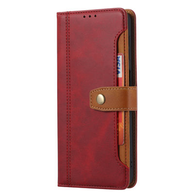 Cas protecteurs de téléphone de cas en cuir matériels de téléphone antichoc