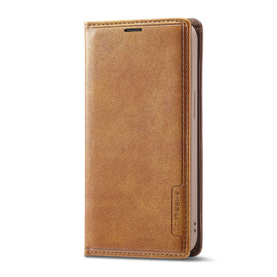Style moderne de cas d'Iphone de cas de téléphone de portefeuille de caisse rouge en cuir de téléphone