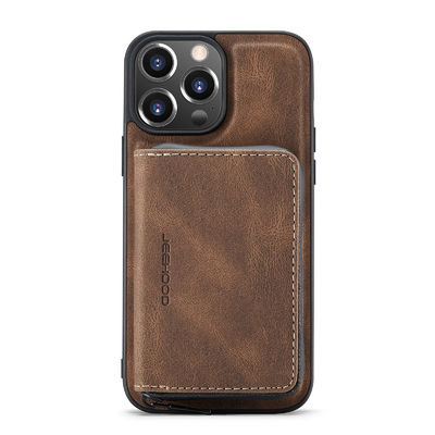 Caisse en cuir de luxe Iphone de portefeuille de cas de téléphone de cuir de cas d'Iphone