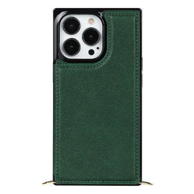 Luxe insalissable en cuir véritable sans couture de cas protecteurs d'Iphone
