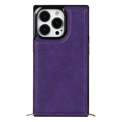 Luxe insalissable en cuir véritable sans couture de cas protecteurs d'Iphone