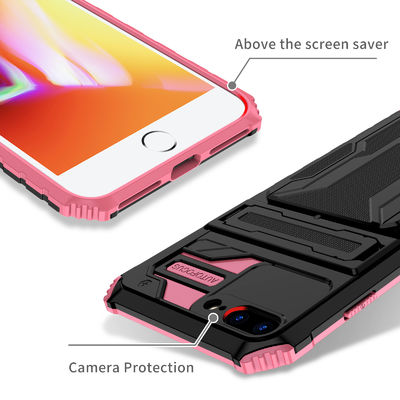 cuir en cuir d'Iphone de cas de téléphone de portefeuille de cas de téléphone de l'iPhone 7Leather