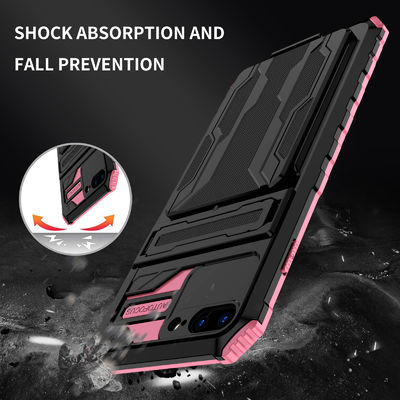 cuir en cuir d'Iphone de cas de téléphone de portefeuille de cas de téléphone de l'iPhone 7Leather