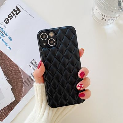 En bas de la couverture arrière en cuir véritable en cuir de téléphone de bande dessinée pour pro maximum d'iPhone 12