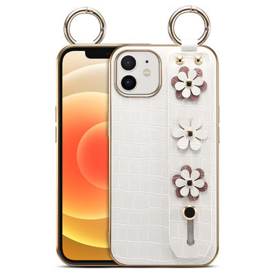 L'unité centrale adaptée aux besoins du client de cas de téléphone d'atterrisseur garnissent en cuir Lanyard Strap antichoc