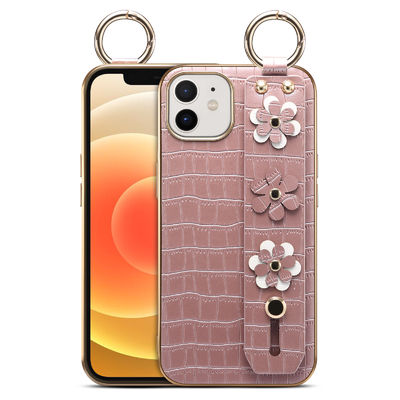 L'unité centrale adaptée aux besoins du client de cas de téléphone d'atterrisseur garnissent en cuir Lanyard Strap antichoc